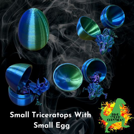 Triceratops In Egg Small