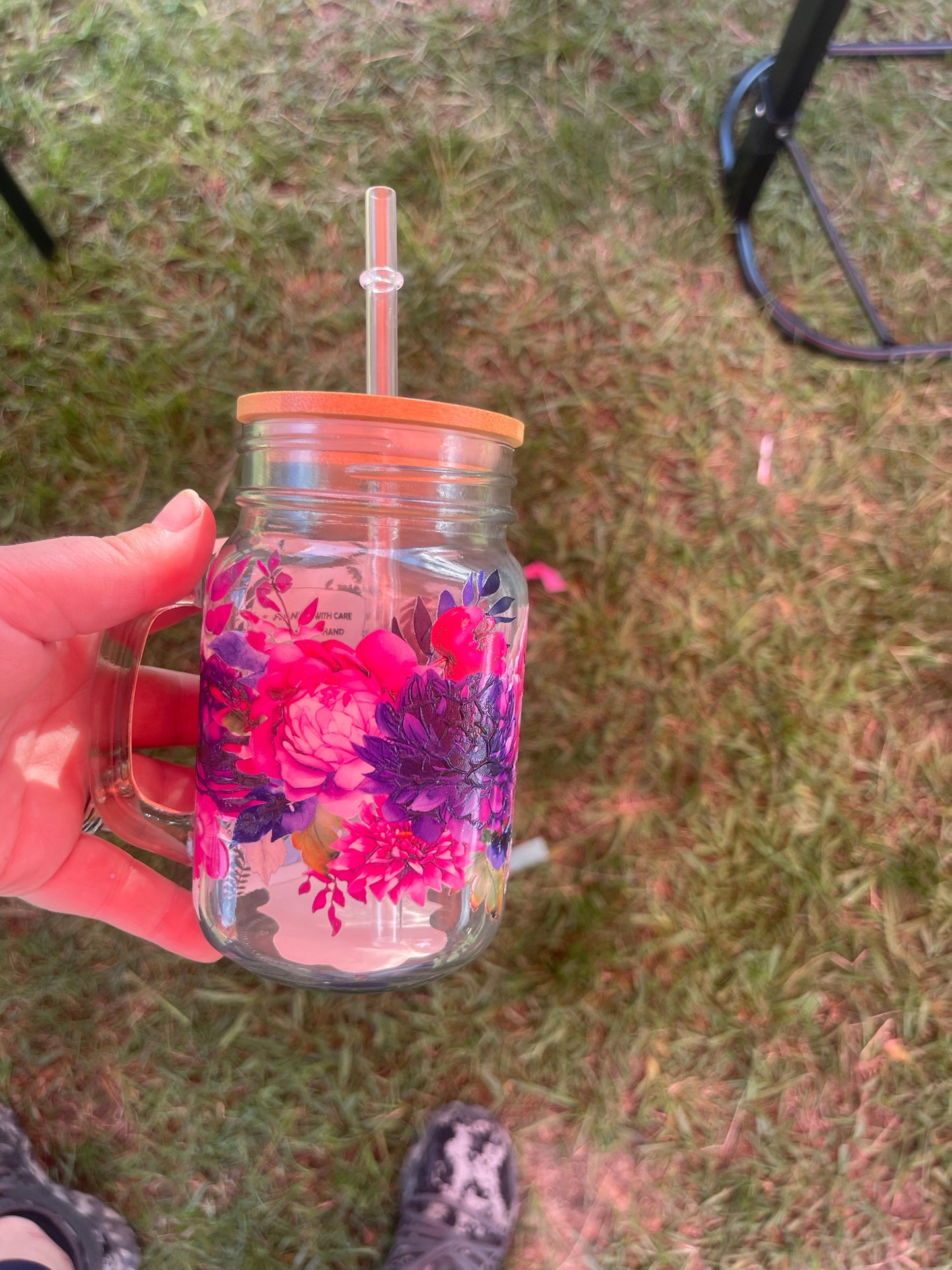 Mason jar style cup