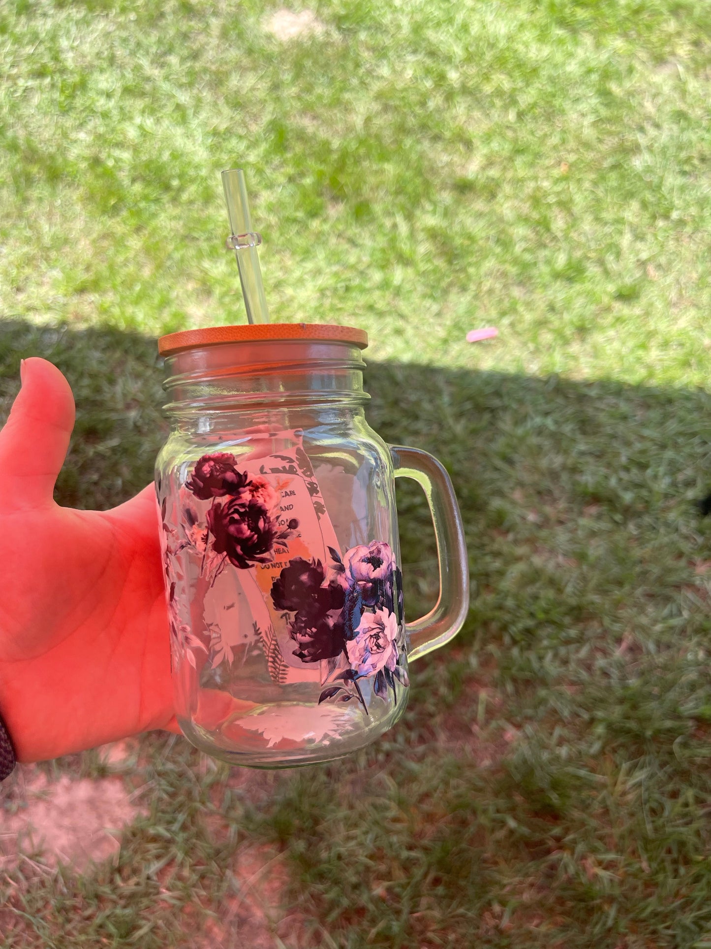 Mason jar style cup