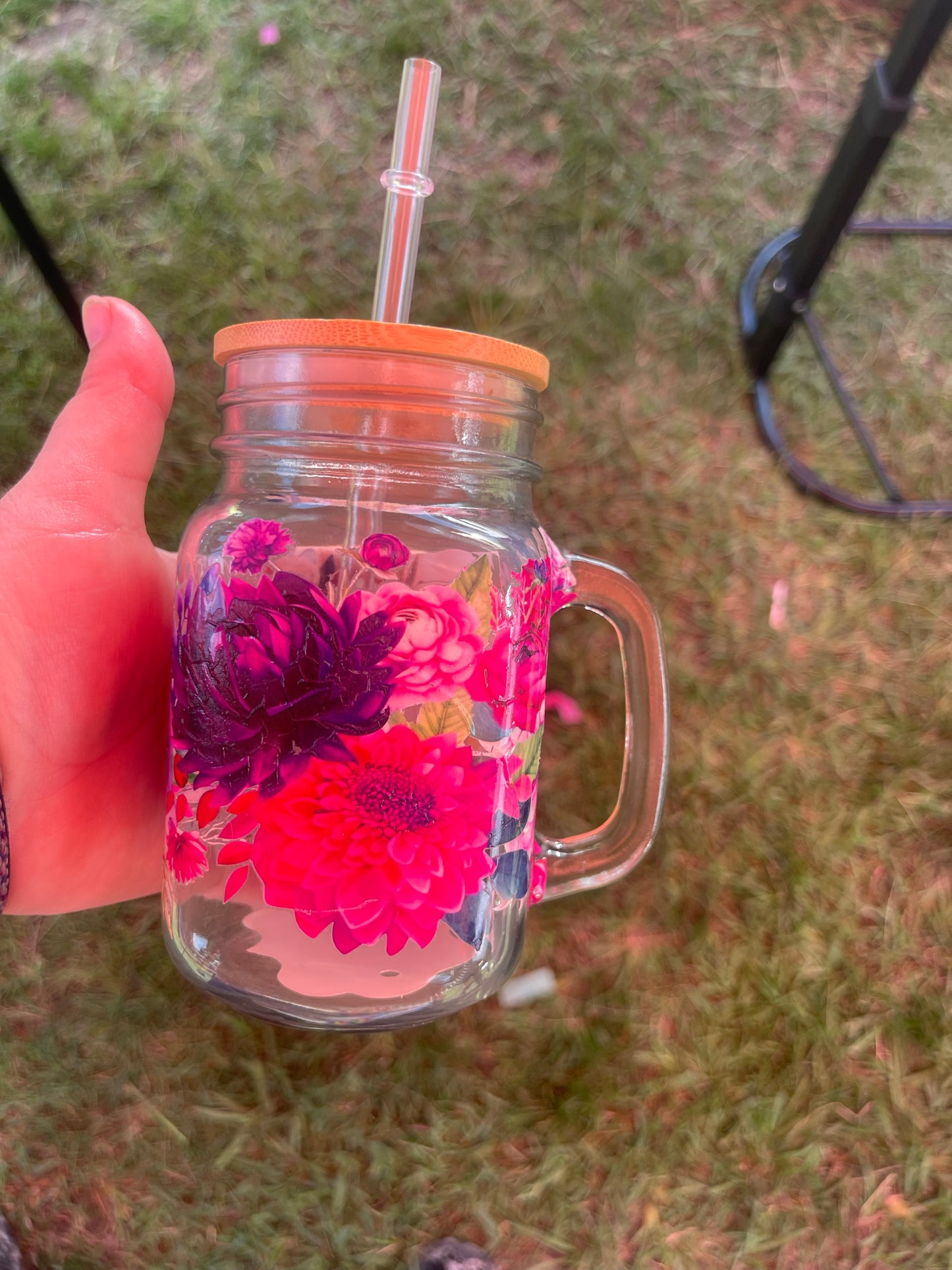 Mason jar style cup