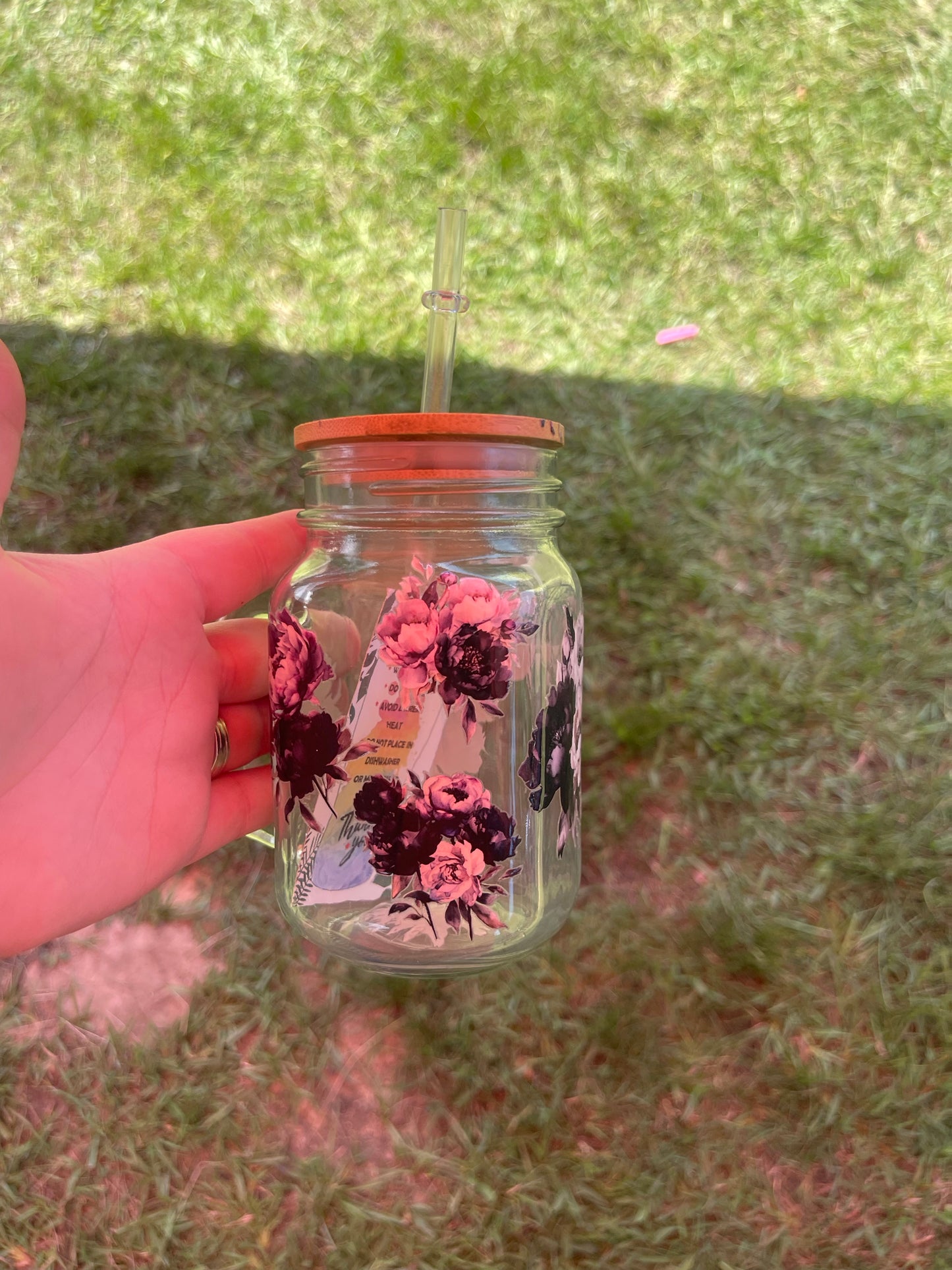 Mason jar style cup